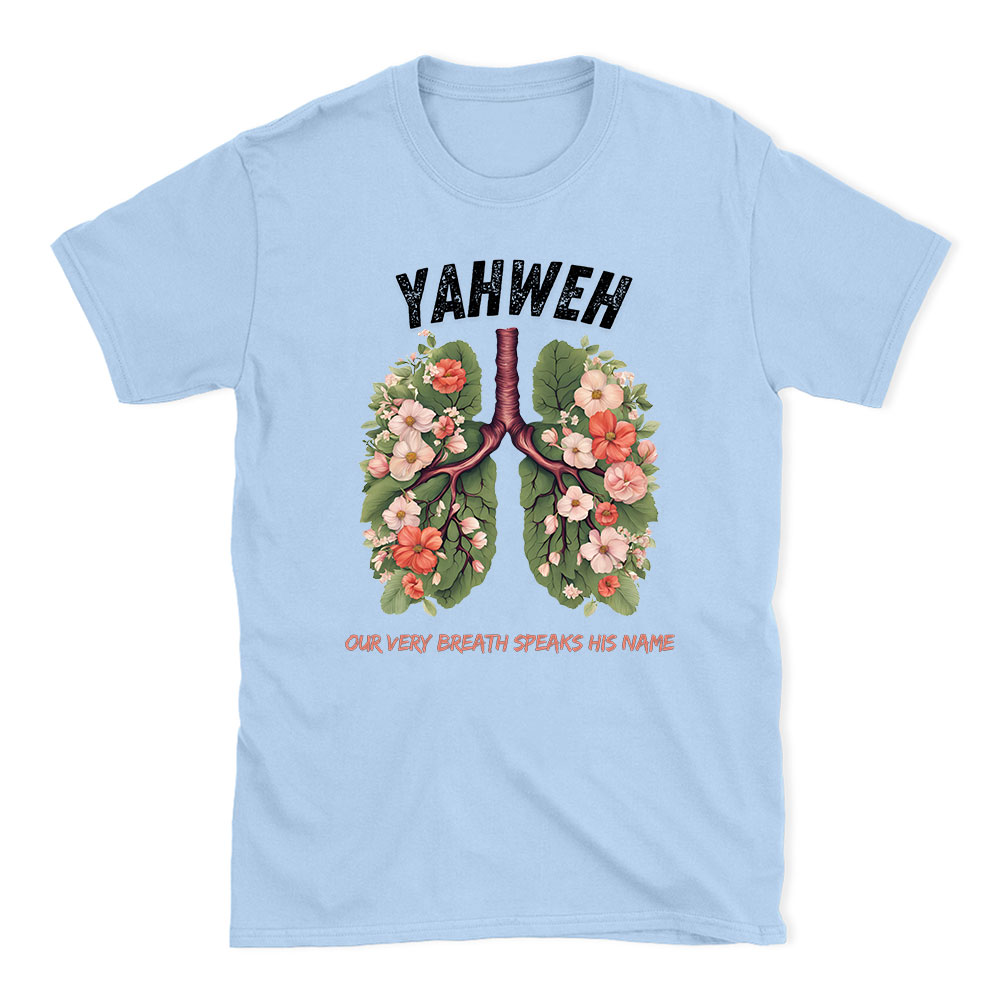 Yahweh Leaf Flower Lung Christian T-Shirt