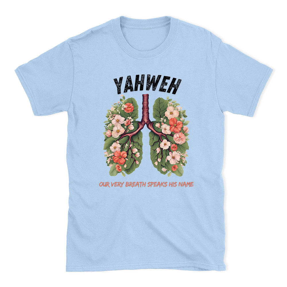Yahweh Leaf Flower Lung Christian T-Shirt