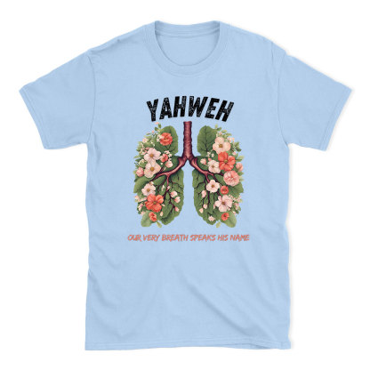 Yahweh Leaf Flower Lung Christian T-Shirt