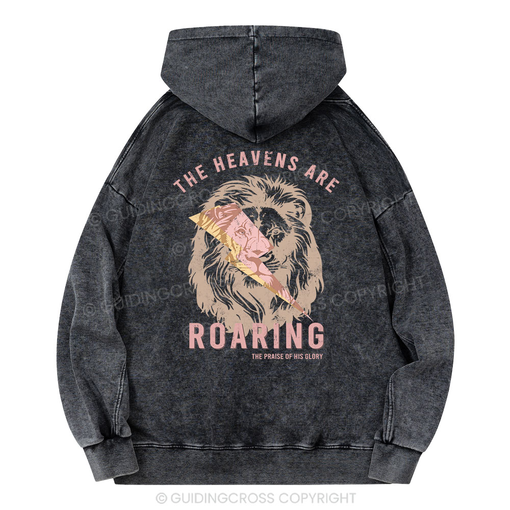 The Heavens Are Roaring Christian Washed Hoodie