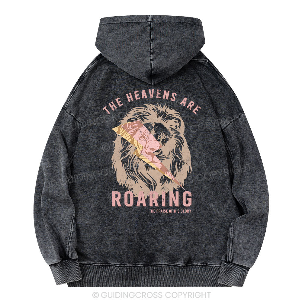 The Heavens Are Roaring Christian Washed Hoodie