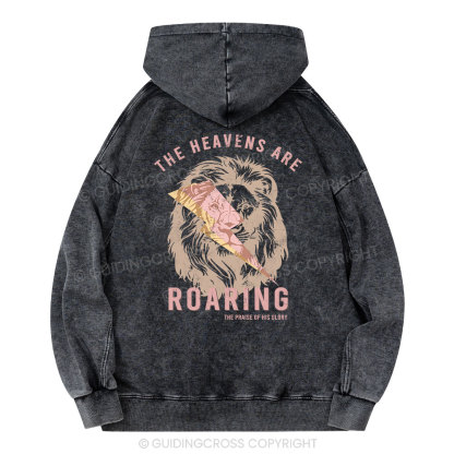 The Heavens Are Roaring Christian Washed Hoodie