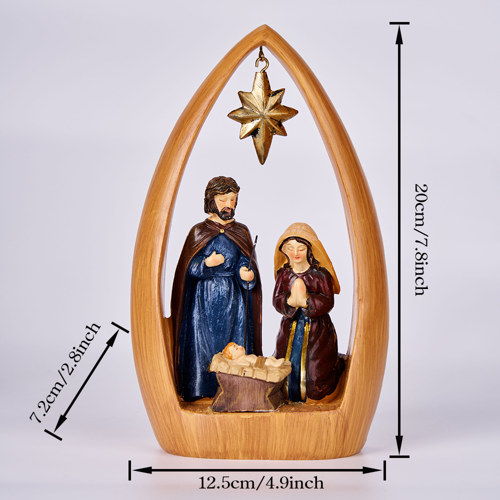 Nativity Christian Resin Ornament