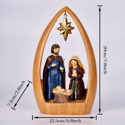 Nativity Christian Resin Ornament