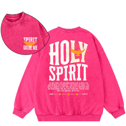 Spirit Guide Me Christian Washed Sweatshirt
