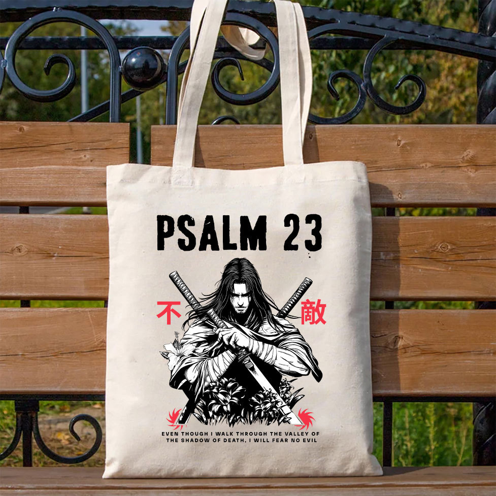 Aesthetic Mens Christian Canvas Tote Bag