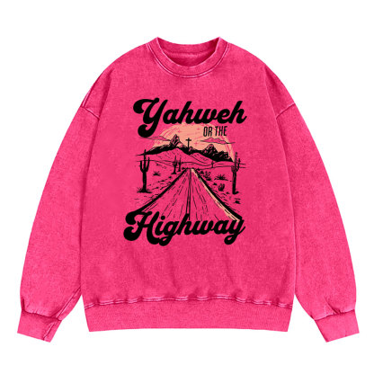 Yahweh Christian Washed Sweatshirt