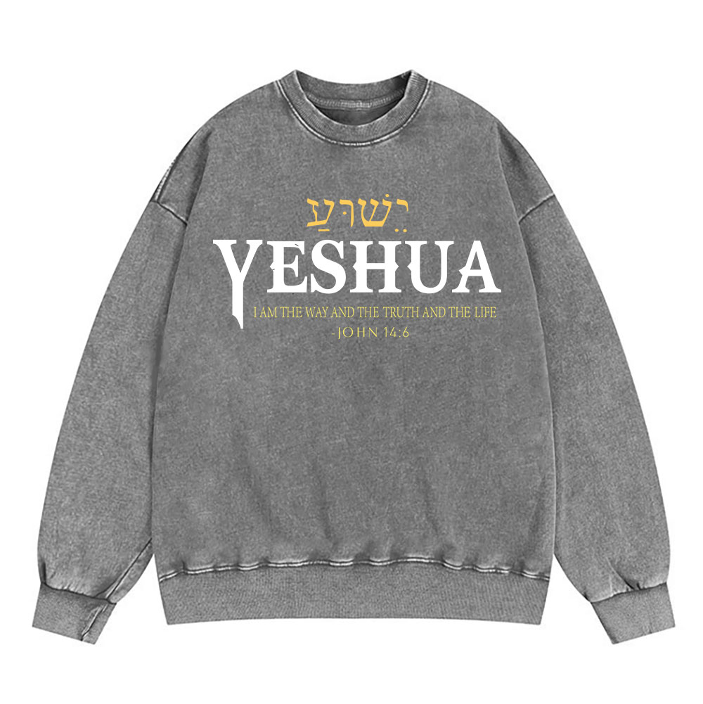 YESHUA Christian Washed Sweatshirt