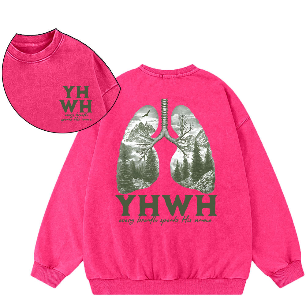 YHWH Christian Washed Sweatshirt
