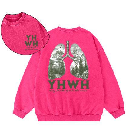 YHWH Christian Washed Sweatshirt