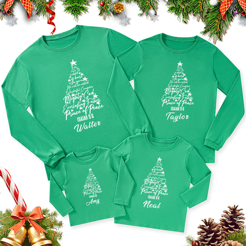 Sample Christmas Family Matching Long Sleeve T-Shirt Sale - GuidingCross