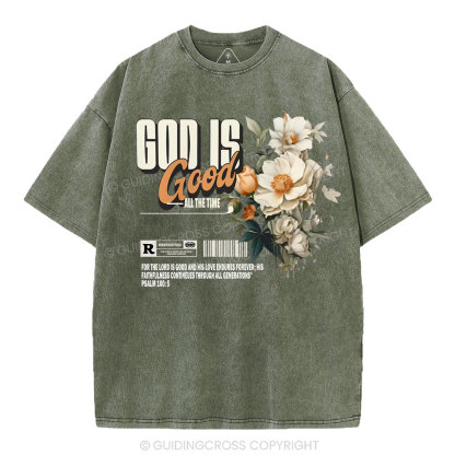 God Is Good Christian Washed T-Shirt