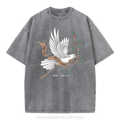 I Know The Plans I Have For You Christian Washed T-Shirt