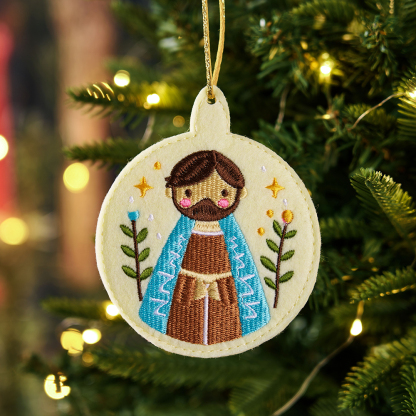 Christ Christmas Felt Pendant