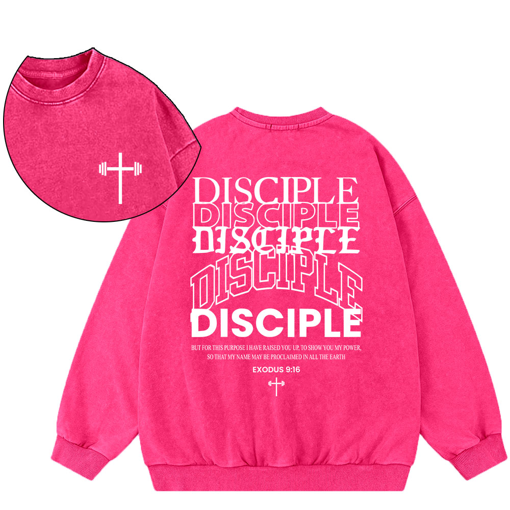 Discipple Christian Washed Sweatshirt