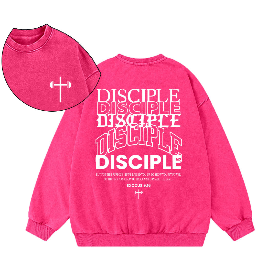 Discipple Christian Washed Sweatshirt
