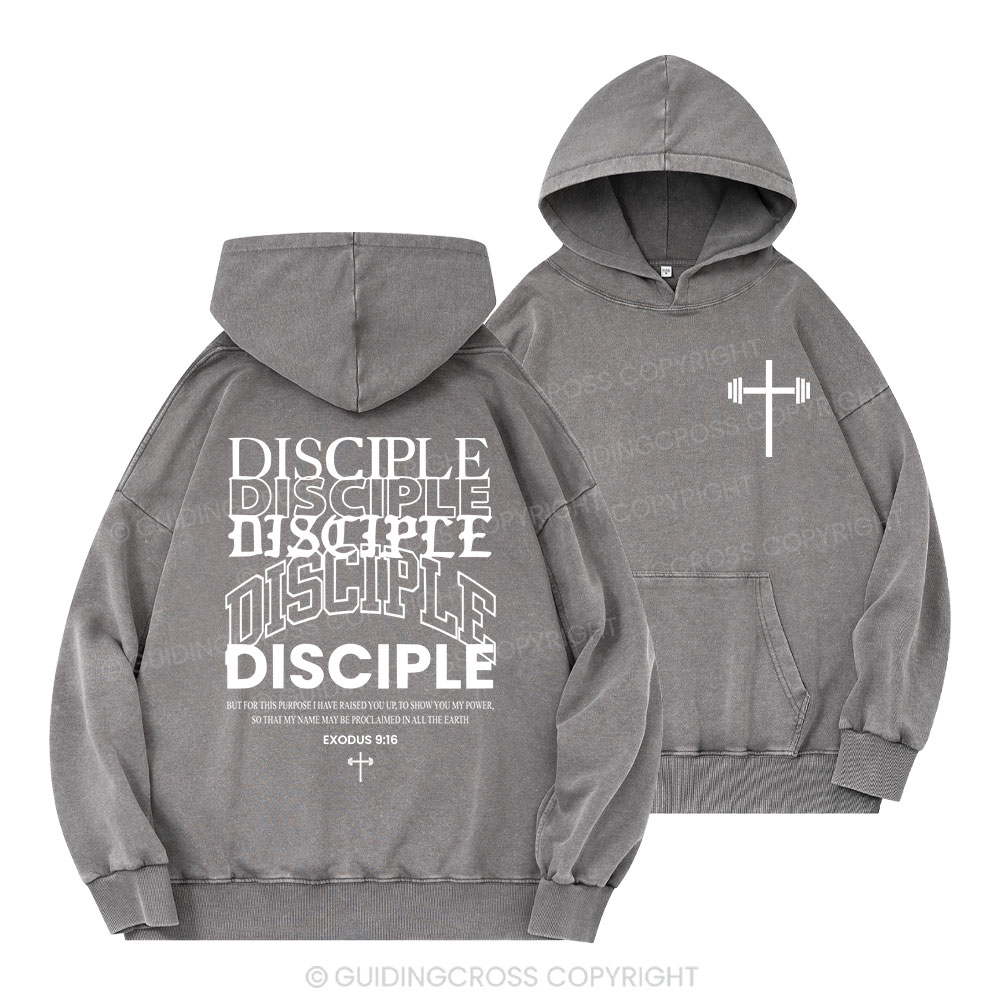 Discipple Christian Washed Hoodie