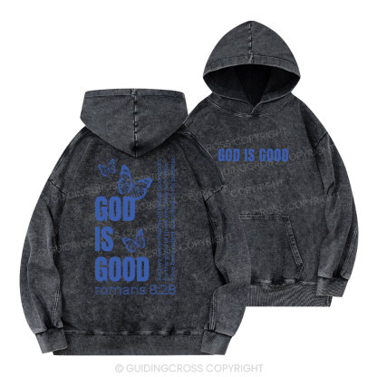 God Is Good Christian Washed Hoodie