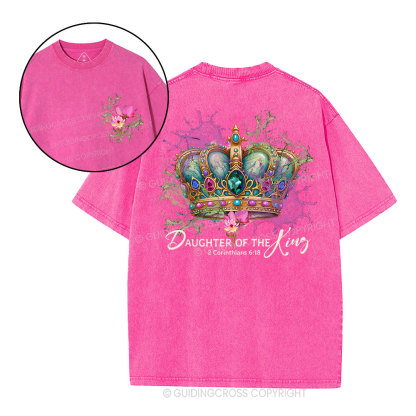Jesus Daughter Of King Christian Washed T-Shirt