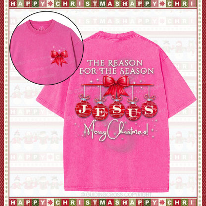 Jesus Reason For Season Christian Washed T-Shirt