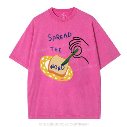 Spread The Word Christian Washed T-Shirt