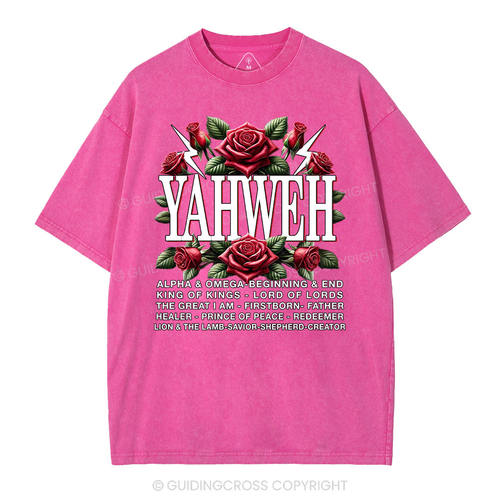 Yahweh Christian Washed T-Shirt