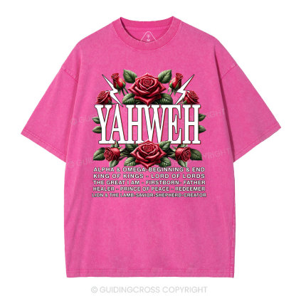Yahweh Christian Washed T-Shirt