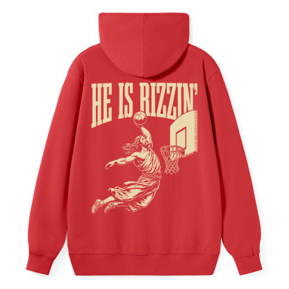 He Is Rizzin Classic Christian Hoodie