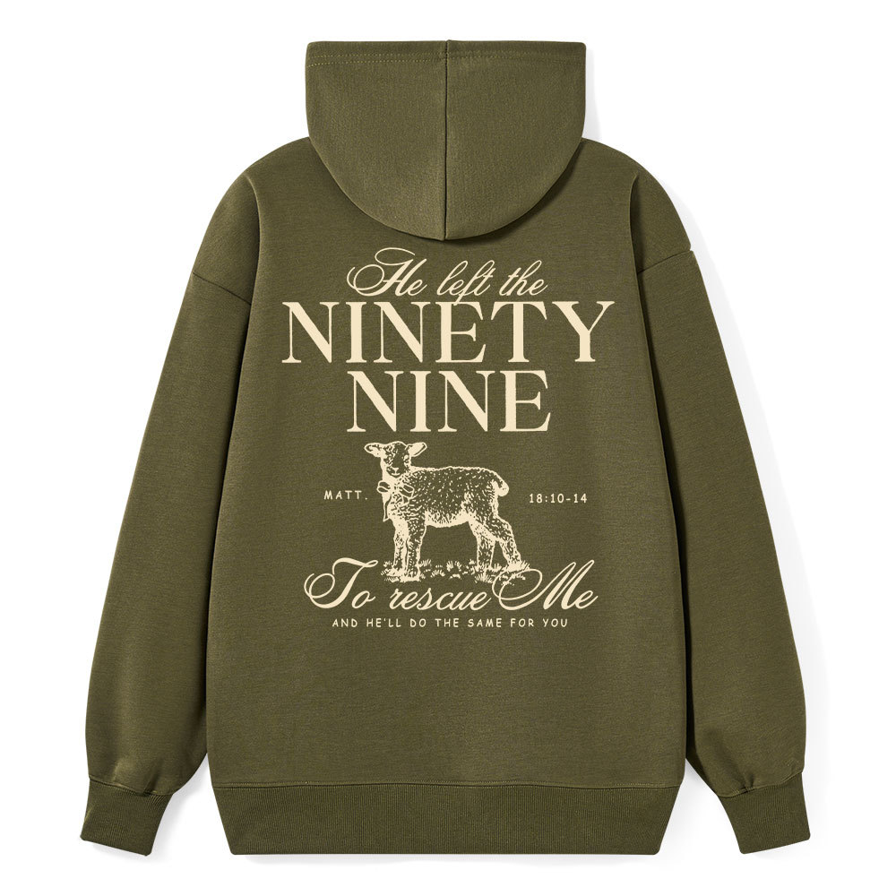 He Left The 99 To Rescues Me Classic Christian Hoodie