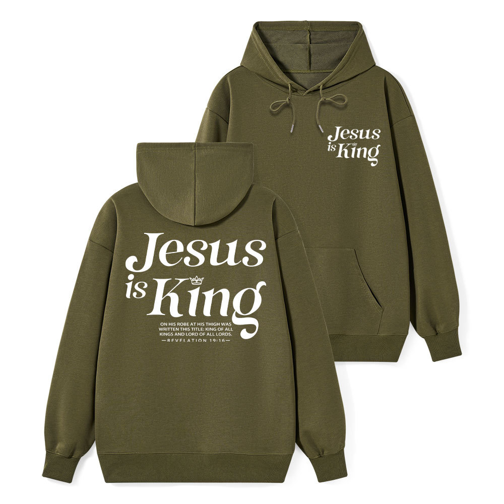 Jesus Is King Classic Christian Hoodie