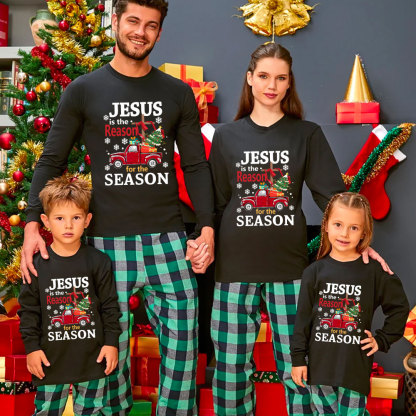 Jesus Is The Reason For Seanson Christmas Family Matching Long Sleeve T-Shirt