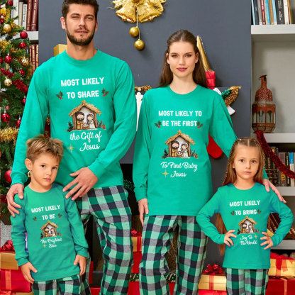 Personalized Most Likely Christmas Family Matching Long Sleeve T-Shirt