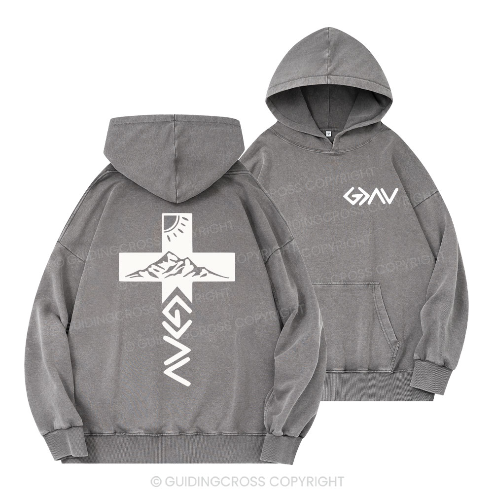 God Is Greater Than The Highs And Lows Christian Washed Hoodie