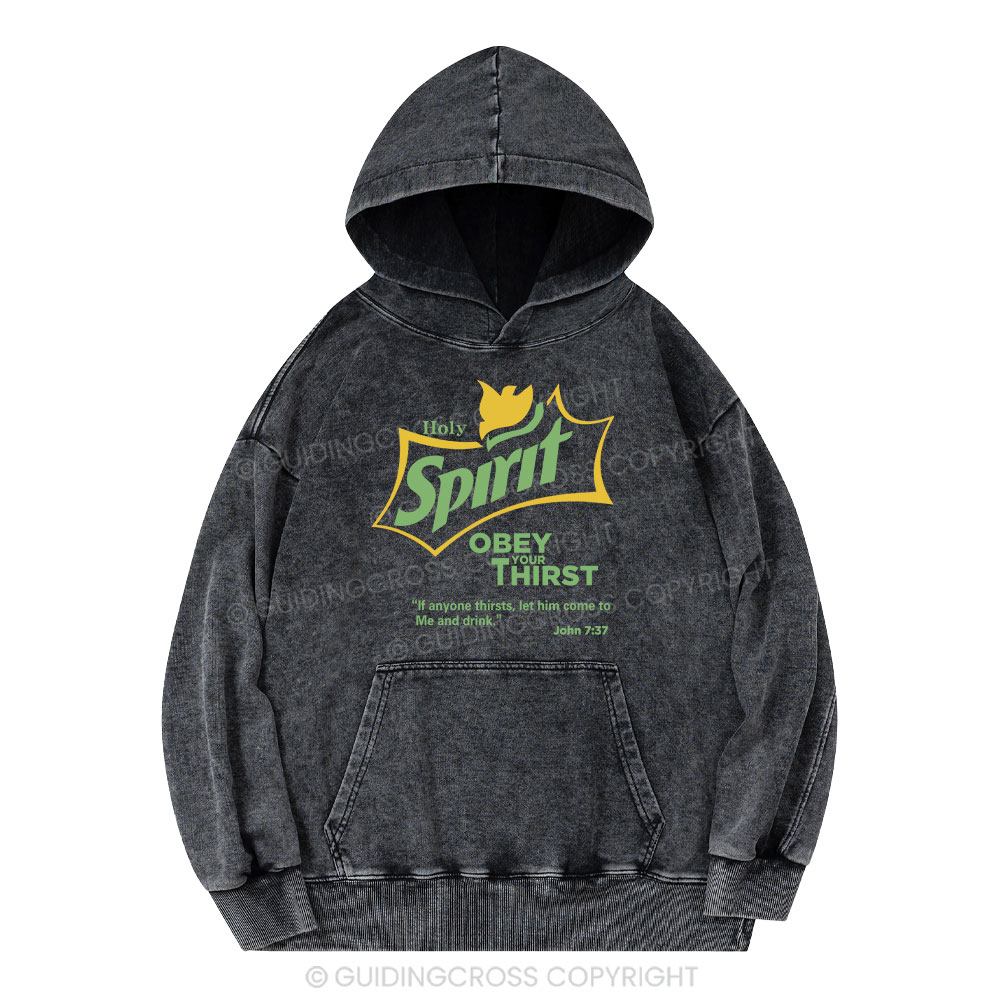 Holy Spirit Christian Washed Hoodie