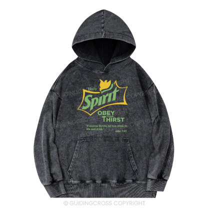 Holy Spirit Christian Washed Hoodie