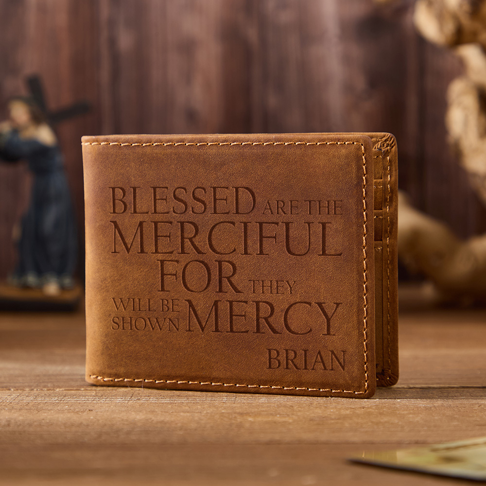 Personalized Bible Verses Leather Wallet