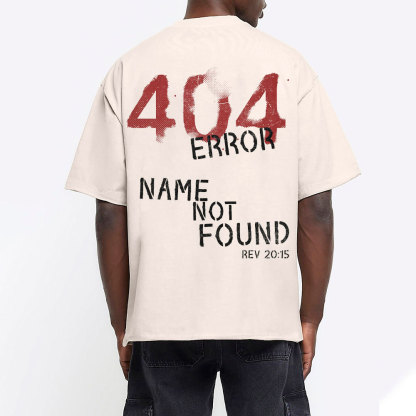 404 Error Christian Washed T-Shirt