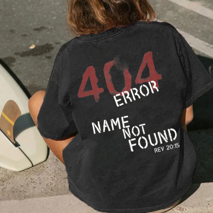 404 Error Christian Washed T-Shirt