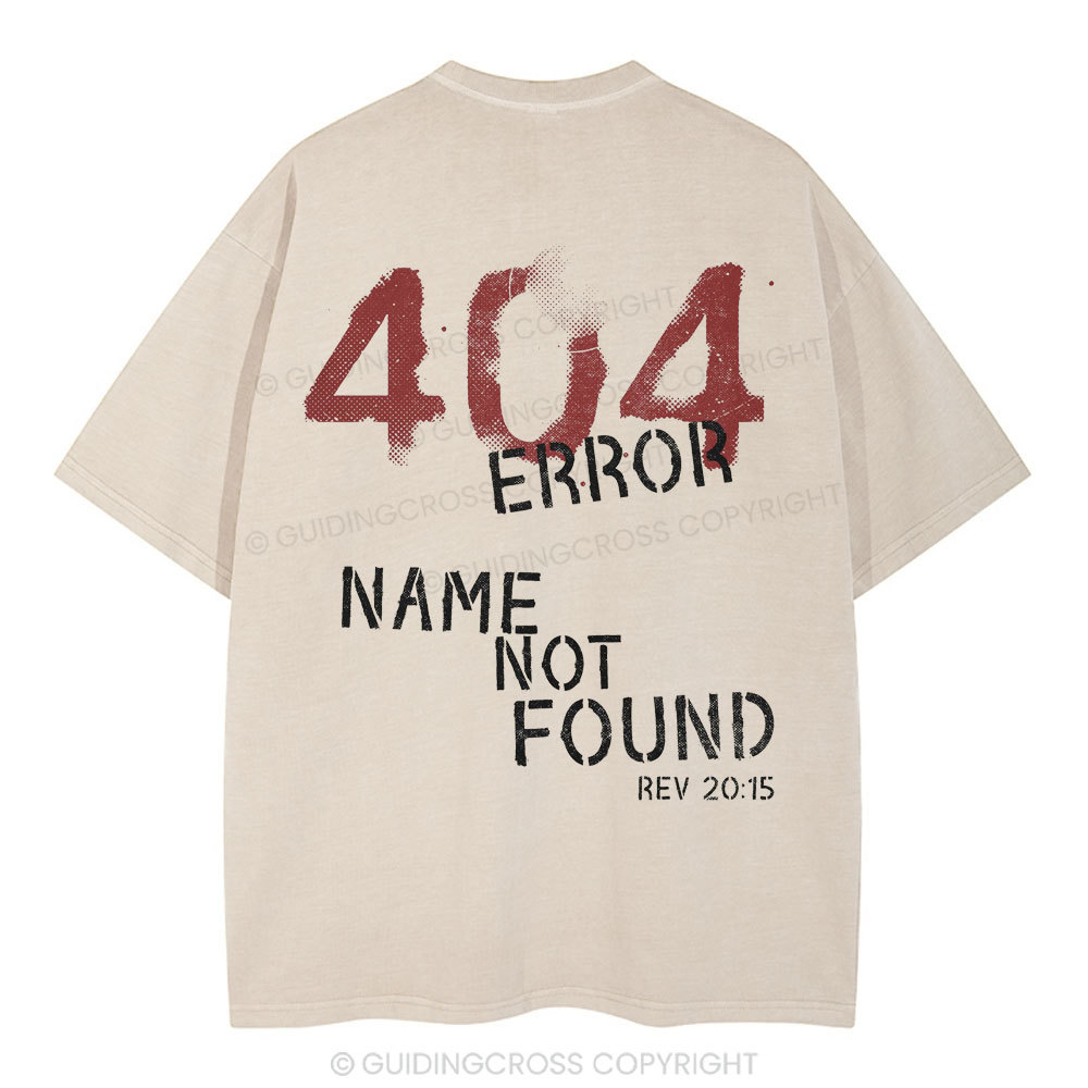 404 Error Christian Washed T-Shirt