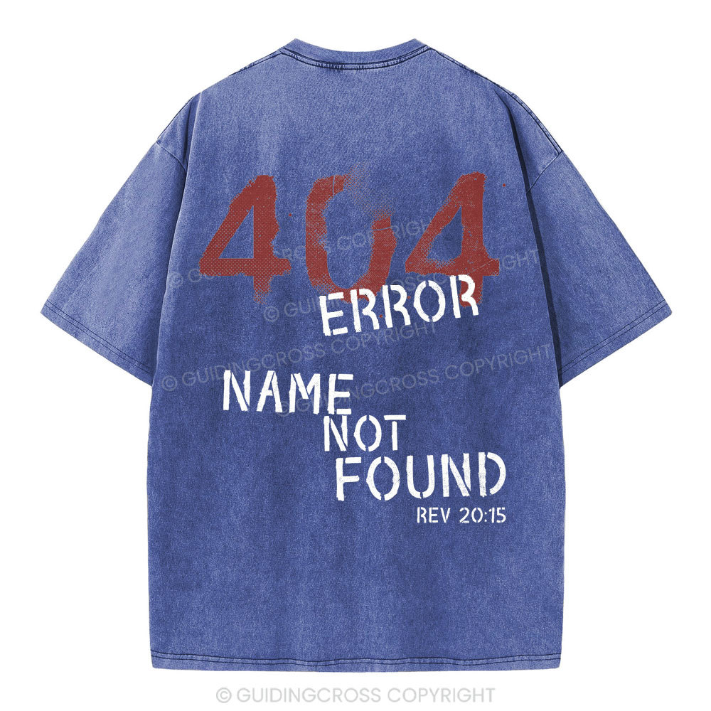 404 Error Christian Washed T-Shirt