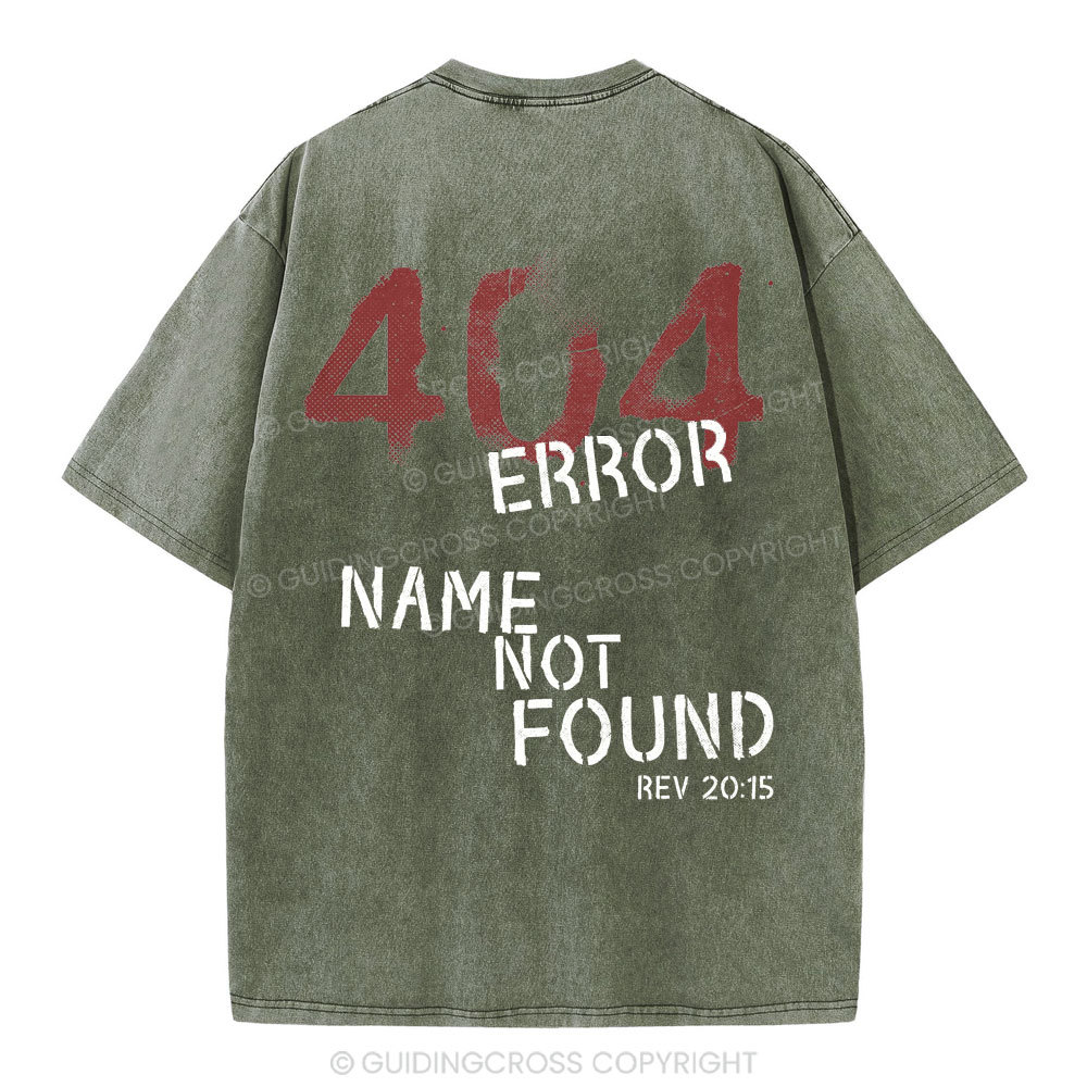 404 Error Christian Washed T-Shirt
