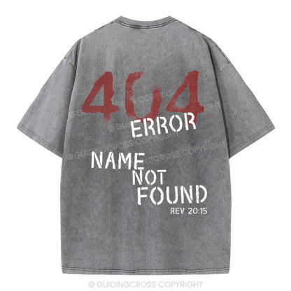 404 Error Christian Washed T-Shirt