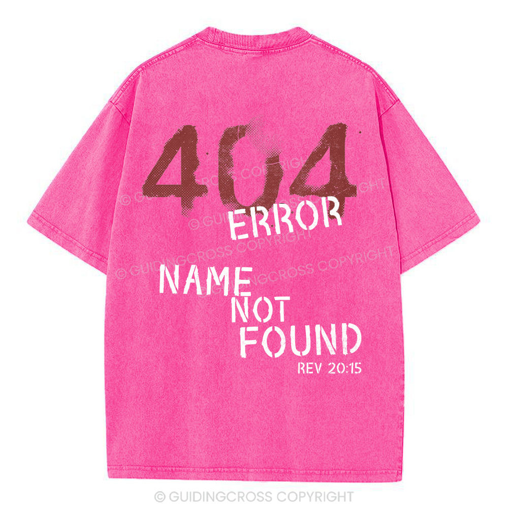 404 Error Christian Washed T-Shirt