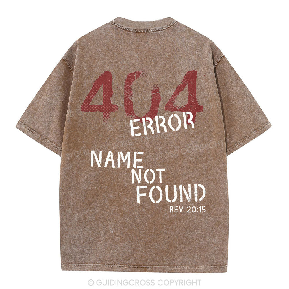 404 Error Christian Washed T-Shirt