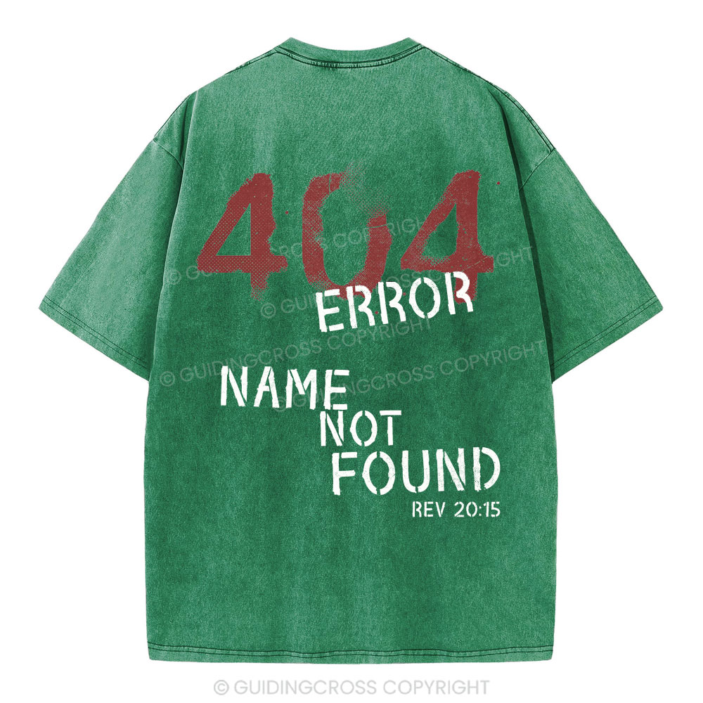 404 Error Christian Washed T-Shirt
