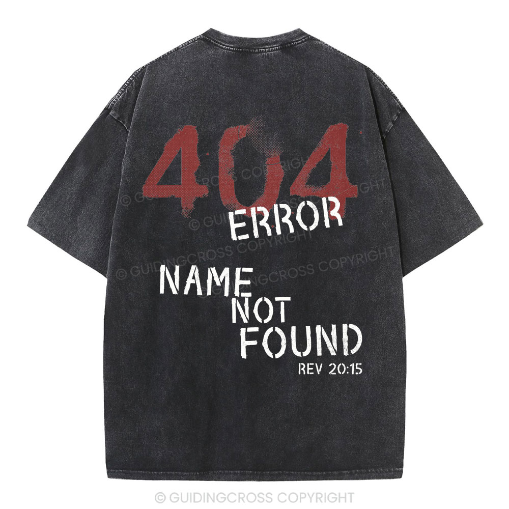 404 Error Christian Washed T-Shirt