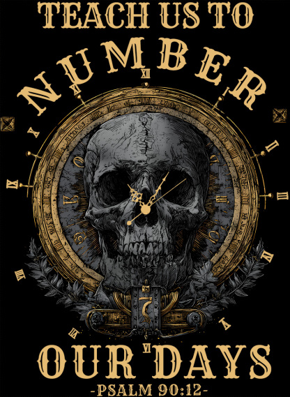 Teach Us To Numbwe Our Day Christian Washed T-Shirt