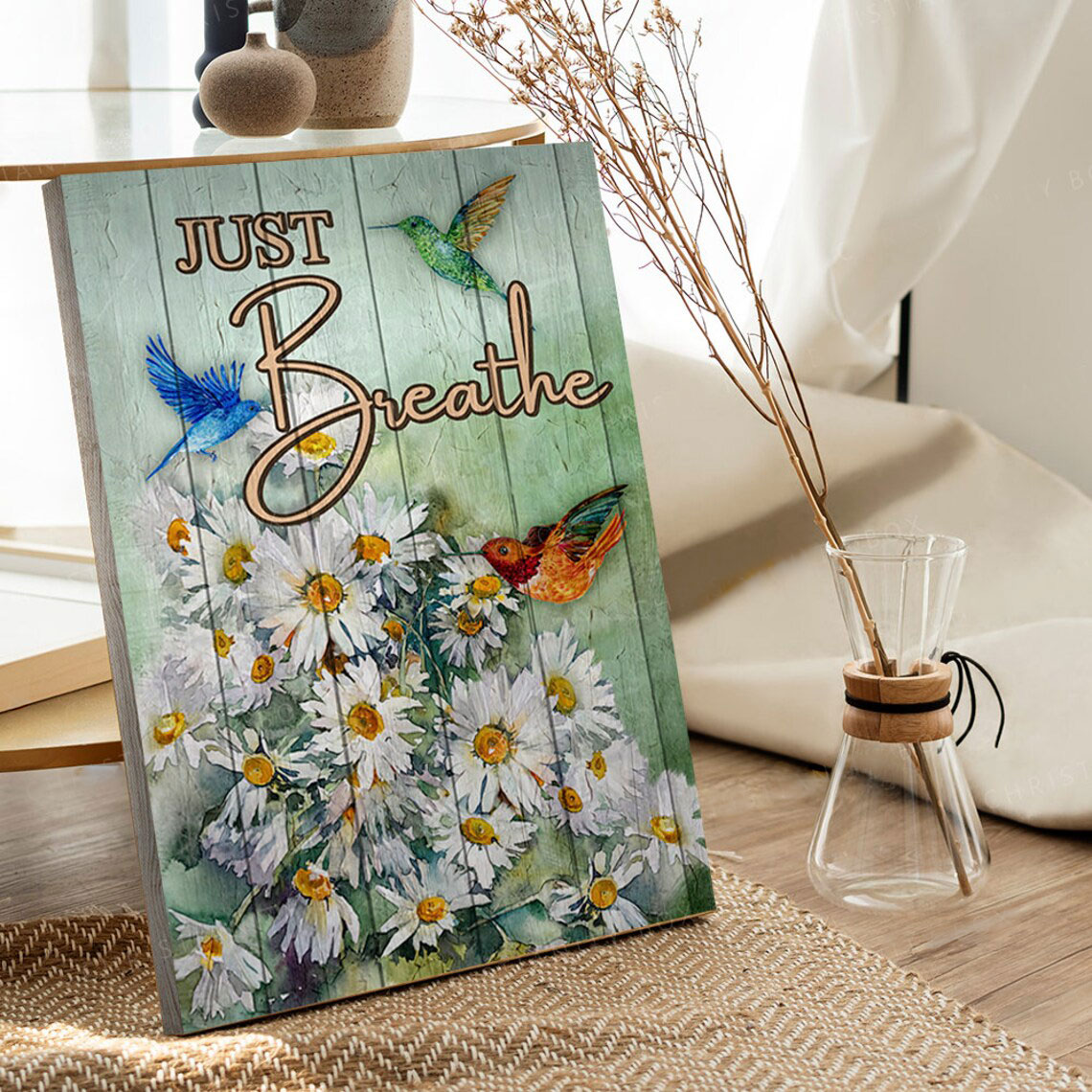 Flower And Birds Painting Christian Wall Art