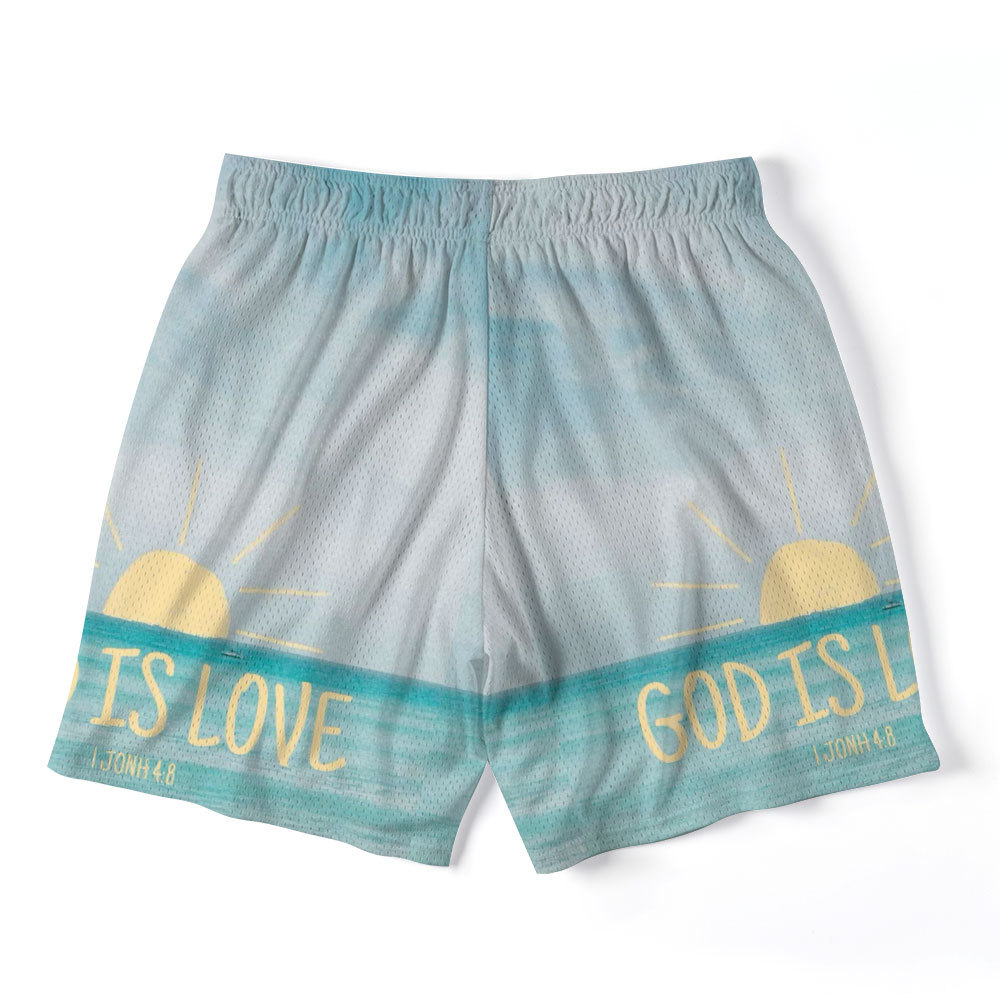 God Is Love Christian Mesh Shorts