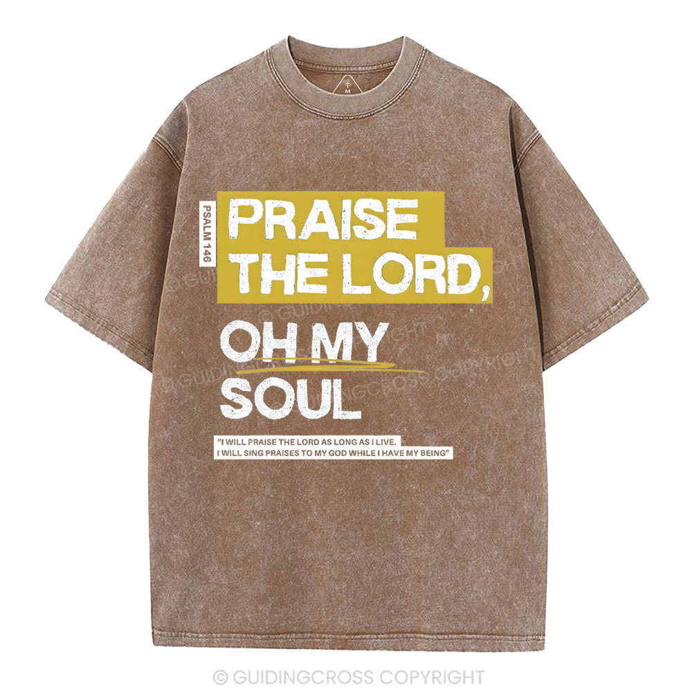 Praise The Lord Christian Washed T-Shirt